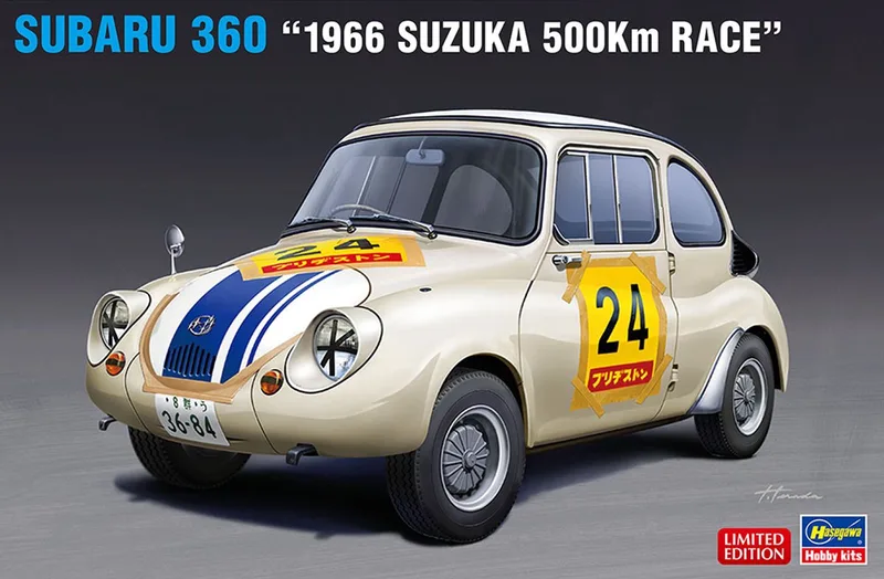 Modelbouwpakket Auto - 20569 Subaru 360 -1966 SUZUKA 500Km R Plastic - 1:24 - Modelbouw van Hasegawa in Meerkleurig – productfoto