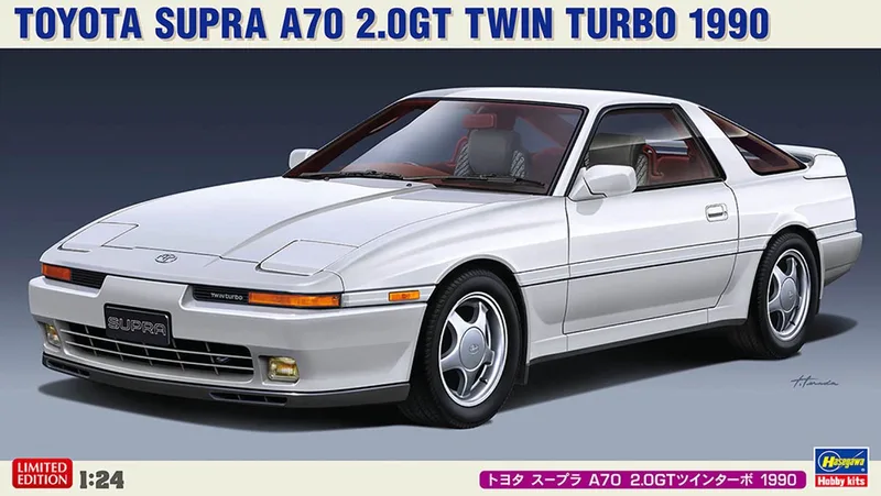 Modelbouwpakket Auto - 20600 Toyota Supra A70 2.0GT Twin Turbo 1990 - Japanse Auto Plastic - 1:24 - Modelbouw by Hasegawa in Multicolour – product photo