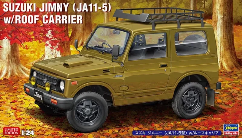 Modelbouwpakket Auto - 20606 Suzuki Jimny (JA11-5) w/Roof Carrier Plastic - 1:24 - Modelbouw by Hasegawa in Multicolour – product photo