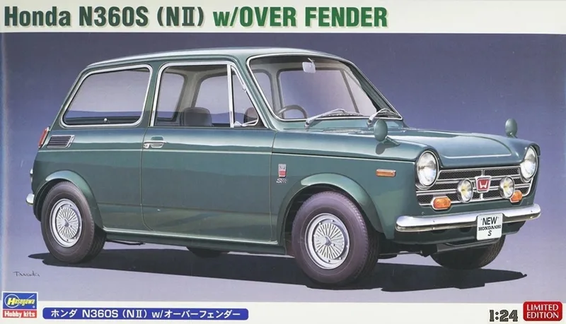 Modelbouwpakket Auto - 20659 Honda N360S (N II) w/Over Fender Plastic - 1:24 - Modelbouw by Hasegawa in Multicolour – product photo