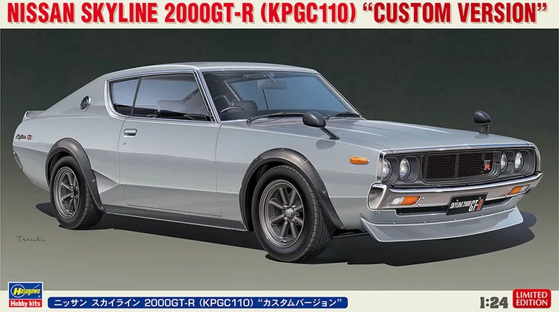 Modelbouwpakket Auto - 20669 Nissan Skyline 2000GT-R (KPGC110) -Custom Version- Plastic - 1:24 - Modelbouw van Hasegawa in Meerkleurig – productfoto