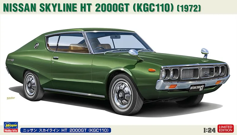 Modelbouwpakket Auto - 20743 Nissan Skyline HT 2000GT (KGC110) - 1972 - Auto Plastic - 1:24 - Modelbouw van Hasegawa in Meerkleurig – productfoto