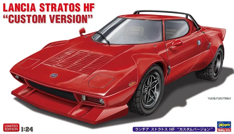 Modelbouwpakket Auto - 20750 Lancia Stratos HF - Custom Versie - Sportauto Plastic - 1:24 - Modelbouw fra Hasegawa i Flerfarvet – produktbillede