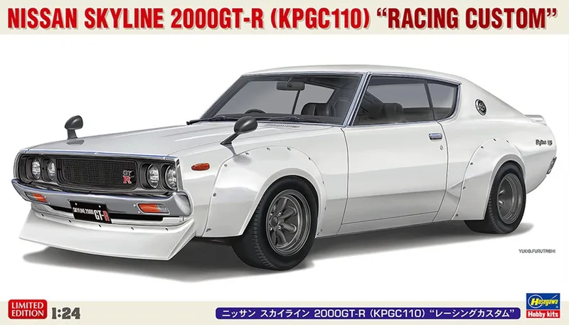 Modelbouwpakket Auto - 20772 Nissan Skyline 2000GT-R KPGC110 Racing Custom - Japanse Rauto Plastic - 1:24 - Modelbouw van Hasegawa in Meerkleurig – productfoto