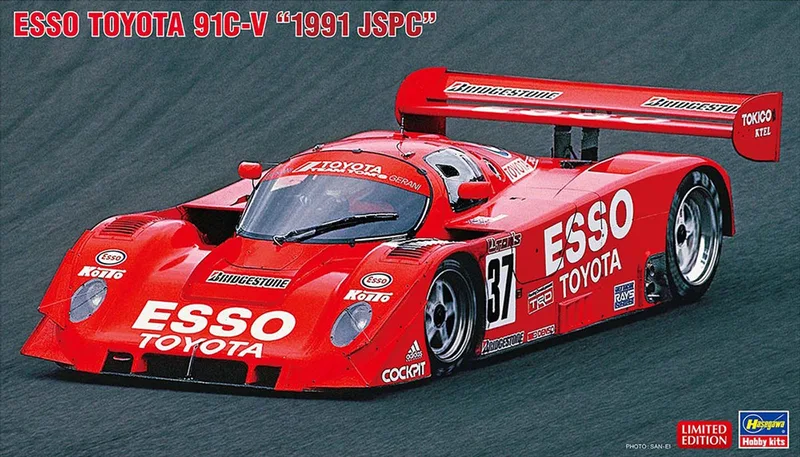 Modelbouwpakket Auto - 20781 Esso Toyota 91C-V 1991 JSPC - Japanse Rauto Plastic - 1:24 - Modelbouw van Hasegawa in Meerkleurig – productfoto