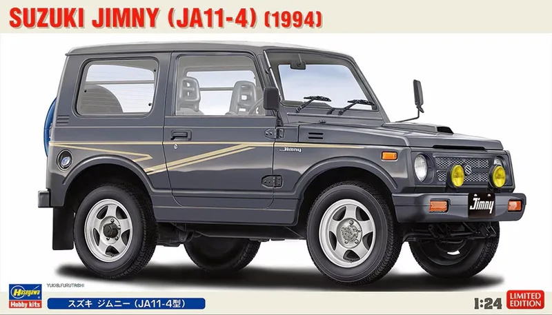 Modelbouwpakket Auto - 20784 Suzuki Jimny JA11-4 1994 - Japanse Auto Plastic - 1:24 - Modelbouw by Hasegawa in Multicolour – product photo