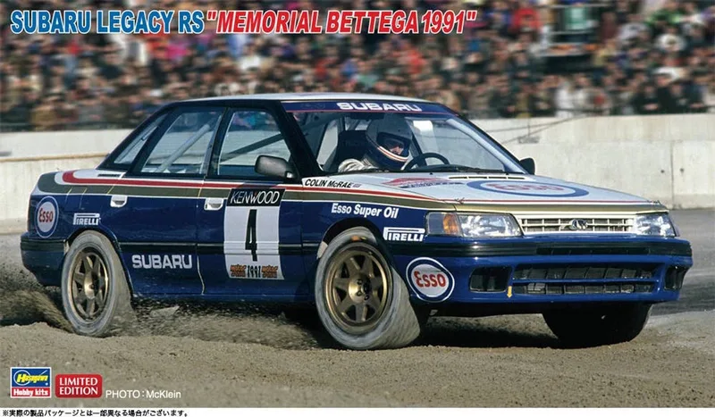 Modelbouwpakket Auto - 20786 Subaru Legacy RS - Memorial Bettega 1991 - Japanse Rallyauto Plastic - 1:24 - Modelbouw de Hasegawa en Multicolore – photo produit