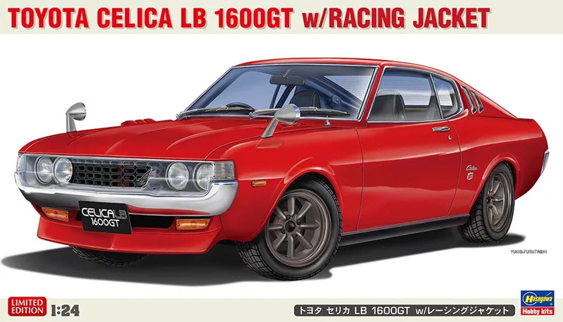 Modelbouwpakket Auto - 20795 Toyota Celica LB 1600GT met Racing Jacket - Japanse Auto Plastic - 1:24 - Modelbouw by Hasegawa in Multicolour – product photo