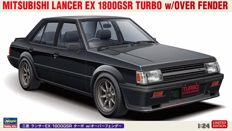 Modelbouwpakket Auto - 20808 Mitsubishi Lancer EX 1800GSR Turbo met Over Fenders - Japanse Klassieke Auto Plastic - 1:24 - Modelbouw by Hasegawa in Multicolour – product photo