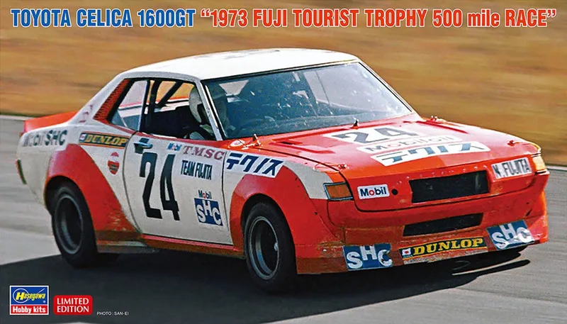 Modelbouwpakket Auto - 20816 Toyota Celica 1600GT 1973 Fuji Tourist Trophy 500 Mile R - Japanse Rauto Plastic - 1:24 - Modelbouw de Hasegawa en Multicolore – photo produit