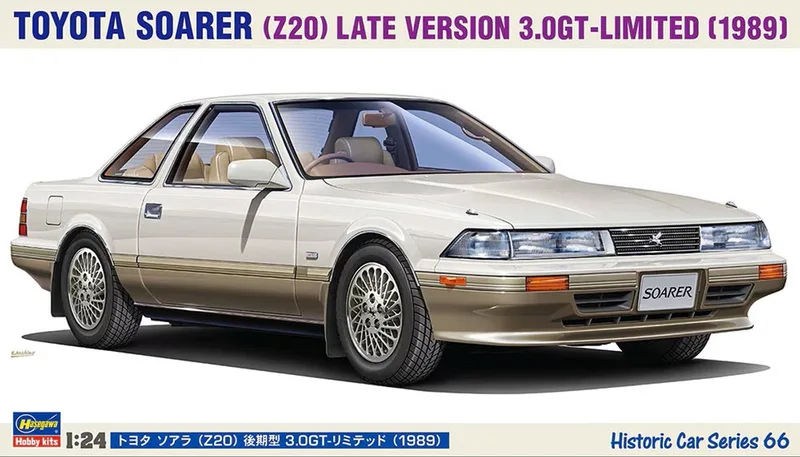 Modelbouwpakket Auto - 21166 Toyota Soarer Z20 Late Versie 3.0GT-Limited 1989 - Japanse Auto Plastic - 1:24 - Modelbouw by Hasegawa in Multicolour – product photo