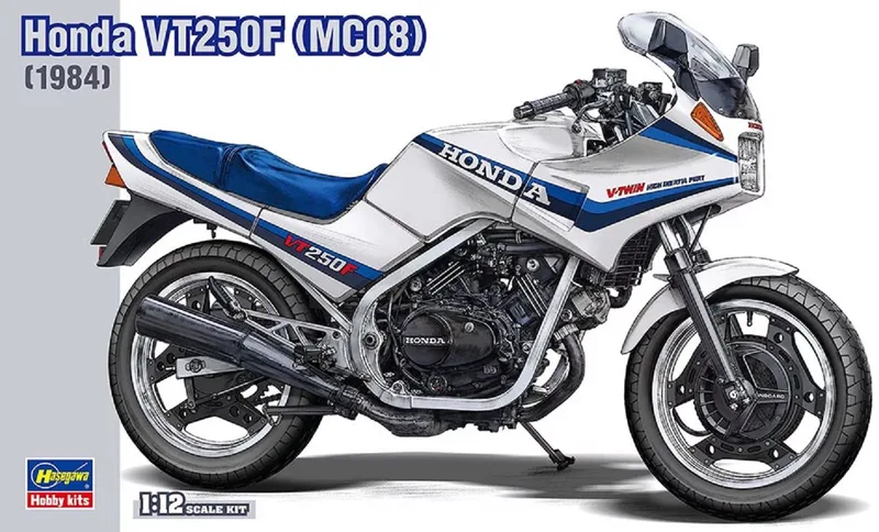 Modelbouwpakket Auto - 21514 Honda VT250F - MC08- 1984 Plastic - 1:12 - Modelbouw by Hasegawa in Multicolour – product photo