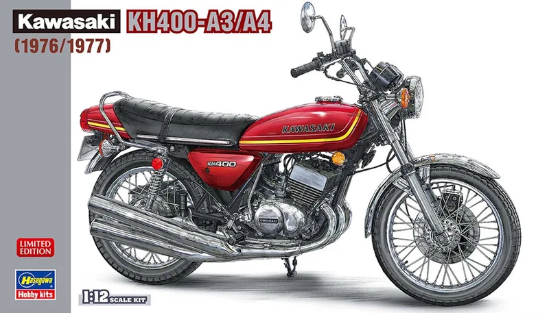 Modelbouwpakket Auto - 21754 Kawasaki KH400-A3/A4 - 1976/1977 Plastic - 1:12 - Modelbouw by Hasegawa in Multicolour – product photo