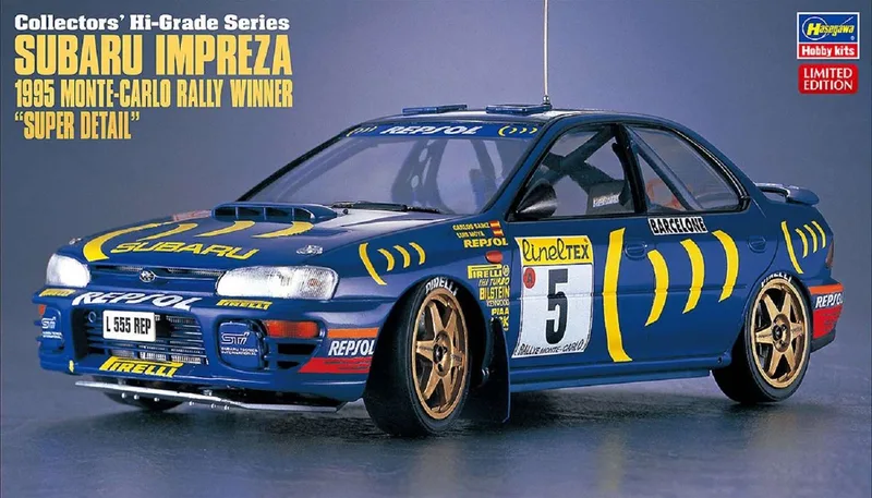 Modelbouwpakket Auto - 51151 Subaru Impreza 1995 Monte Carlo Rally - Super Detail Kit Plastic - 1:24 - Modelbouw by Hasegawa in Multicolour – product photo