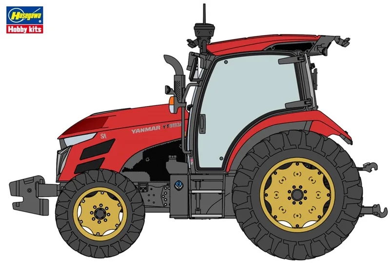 Modelbouwpakket Landbouwvoertuigen - 66108 Yanmar Tractor YT5113A - Robot Tractor Plastic - 1:35 - Modelbouw från Hasegawa i Flerfärgad – produktbild