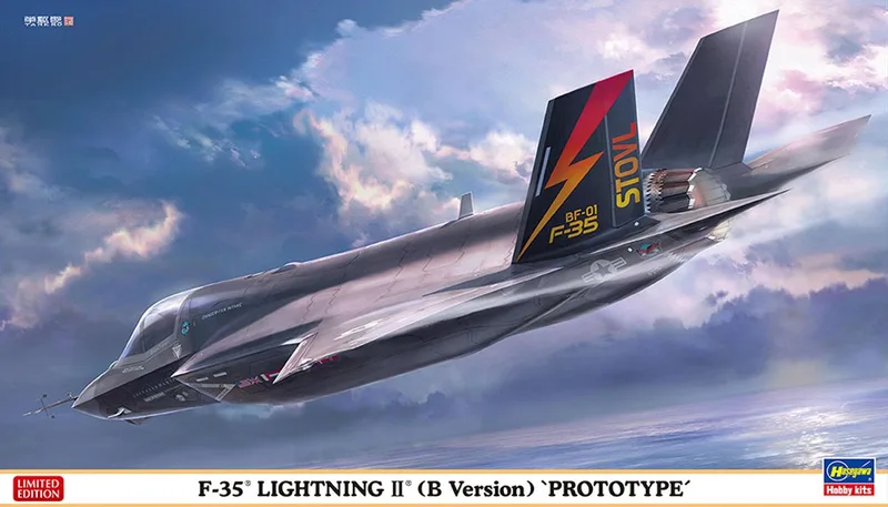 Modelbouwpakket Militaire voertuigen - 02412 F-35 Lightning II B Version - Prototype Plastic - 1:72 - Modelbouw van Hasegawa in Meerkleurig – productfoto