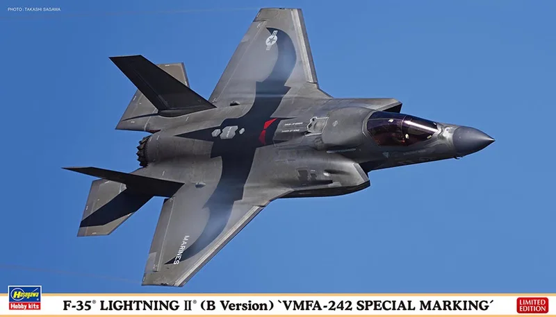 Modelbouwpakket Militaire voertuigen - 02499 Lockheed Martin F-35B Lightning II met VMFA-242 Speciale Markering - Straaljager Plastic - 1:72 - Modelbouw von Hasegawa in Mehrfarbig – Produktfoto