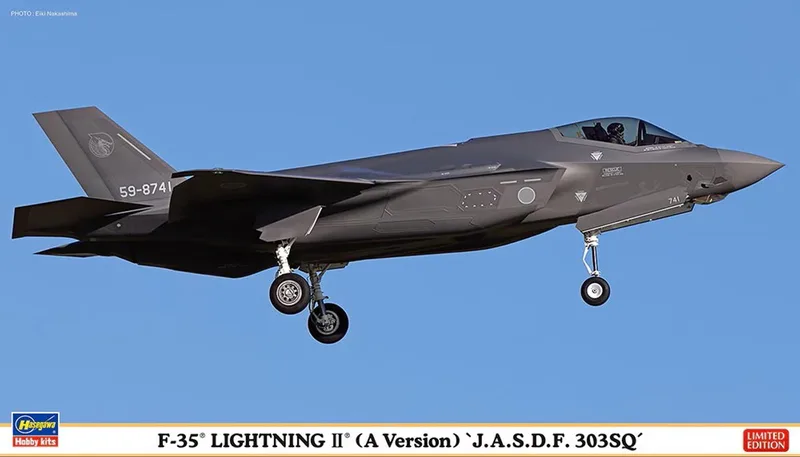 Modelbouwpakket Militaire voertuigen - 02523 Lockheed Martin F-35 Lightning II A Versie J.A.S.D.F. 303SQ - Japanse Straaljager Plastic - 1:72 - Modelbouw van Hasegawa in Meerkleurig – productfoto