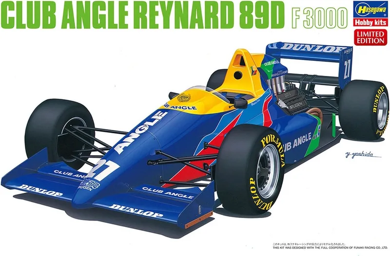 Modelbouwpakket Militaire voertuigen - 20679 Club Angle Reynard 89D F3000 - Formula 1 R Auto Plastic - 1:24 - Modelbouw by Hasegawa in Multicolour – product photo