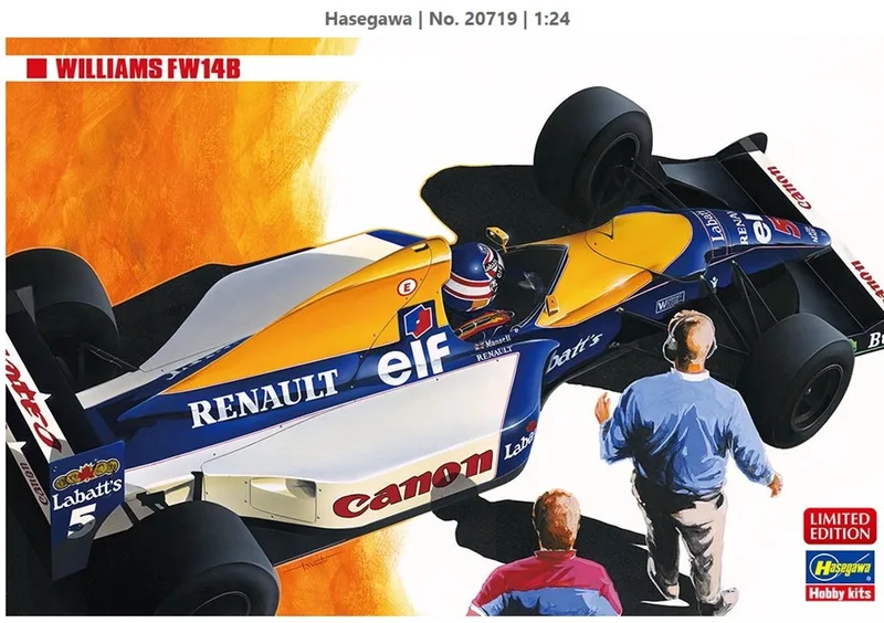 Modelbouwpakket Militaire voertuigen - 20719 Williams FW14B - Formula 1 Auto Plastic - 1:24 - Modelbouw de Hasegawa en Multicolore – photo produit