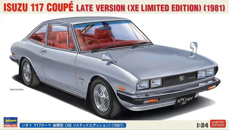 Modelbouwpakket Militaire voertuigen - 20790 Isuzu 117 Coupé Late Version XE Limited Edition 1981 - Japanse Auto Plastic - 1:24 - Modelbouw by Hasegawa in Multicolour – product photo