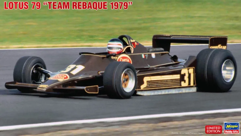 Modelbouwpakket Militaire voertuigen - 20813 Lotus 79 Team Rebaque 1979 - Héctor Rebaque No.31 - Britse Formule 1-auto Plastic - 1:20 - Modelbouw van Hasegawa in Meerkleurig – productfoto