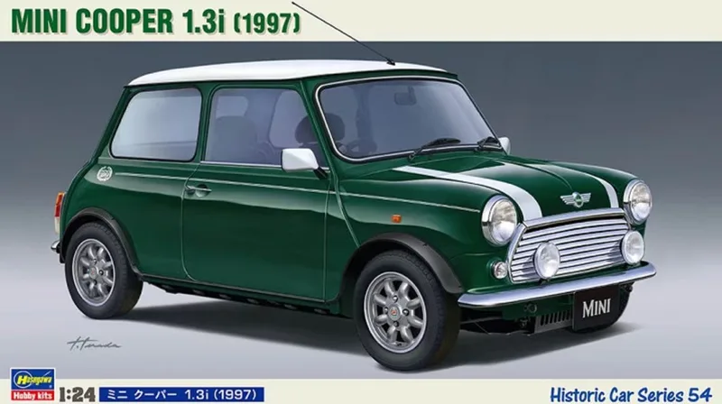 Modelbouwpakket Militaire voertuigen - 21154 Mini Cooper 1.3i - 1997 Plastic - 1:24 - Modelbouw by Hasegawa in Multicolour – product photo