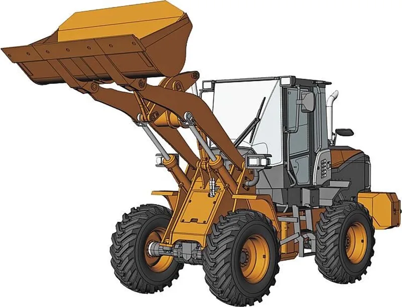Modelbouwpakket Militaire voertuigen - 66004 Hitachi Wheel Loader ZW100-6 - Construction Machinery Plastic - 1:35 - Modelbouw van Hasegawa in Meerkleurig – productfoto