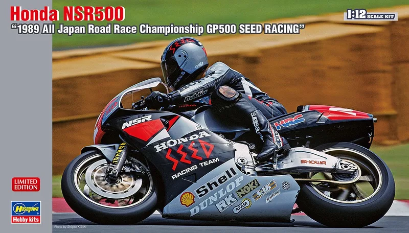 Modelbouwpakket Motorfiets - 21719 Honda NSR500 - 1989 All Japan GP500 Seed Racing - Japanse Motorfiets Plastic - 1:12 - Modelbouw by Hasegawa in Multicolour – product photo