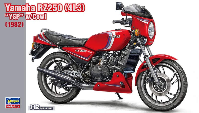 Modelbouwpakket Motorfiets - 21770 Yamaha RZ250 (4L3) YSP 1982 - Motorfiets Plastic - 1:12 - Modelbouw by Hasegawa in Multicolour – product photo