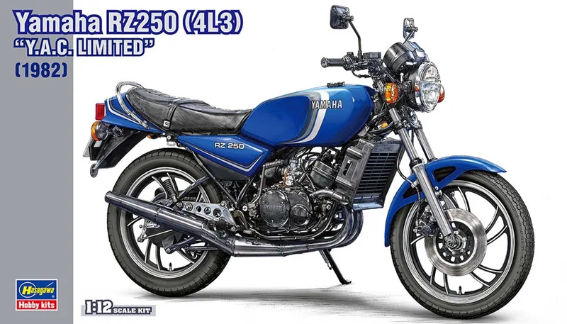 Modelbouwpakket Motorfiets - 21774 Yamaha RZ250 4L3 Y.A.C. Limited 1982 - Japanse Motorfiets Plastic - 1:12 - Modelbouw by Hasegawa in Multicolour – product photo