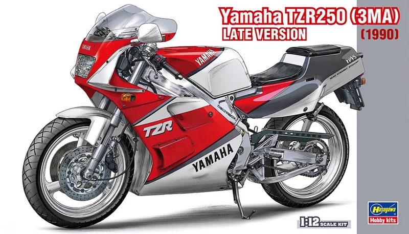 Modelbouwpakket Motorfiets - 21776 Yamaha TZR250 3MA Late Versie - Japanse Motorfiets Plastic - 1:12 - Modelbouw by Hasegawa in Multicolour – product photo