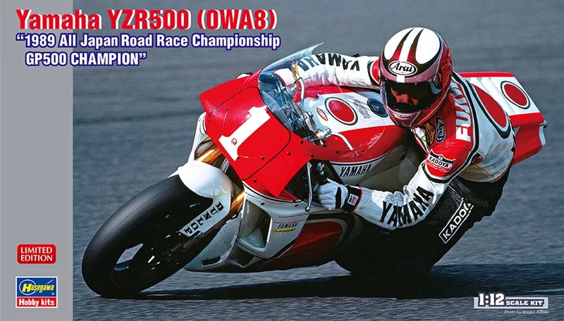Modelbouwpakket Schepen - 21738 Yamaha YZR500 – 0WA8 – 1989 All Japan Road R Championship GP500 Kampioen Plastic - 1:12 - Modelbouw de Hasegawa en Multicolore – photo produit