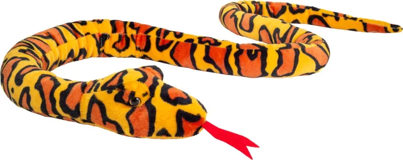 Knuffeldier Slang - zachte pluche stof - premium knuffels - 175 cm - Reptielen de Teddy Hermann en Jaune – photo produit