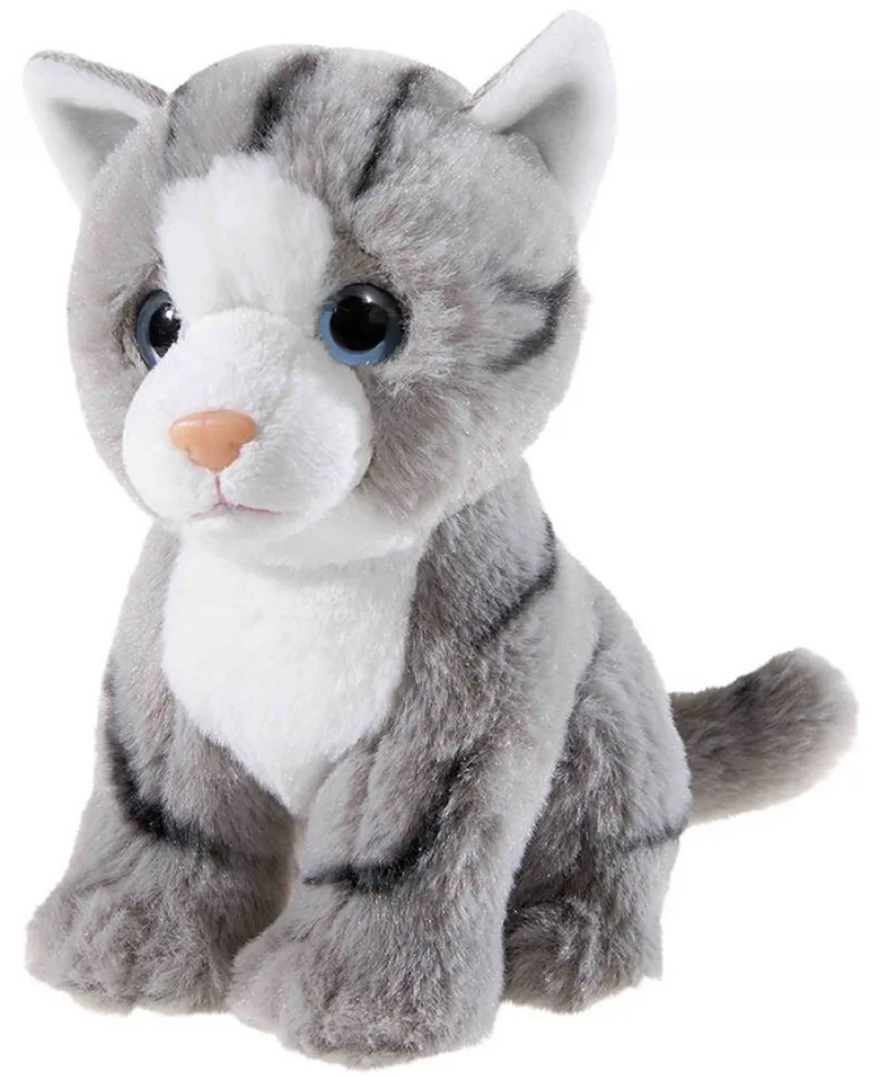 knuffel kat grijs 22cm speelgoed pluche kat. by Heunec in Multicolour – product photo