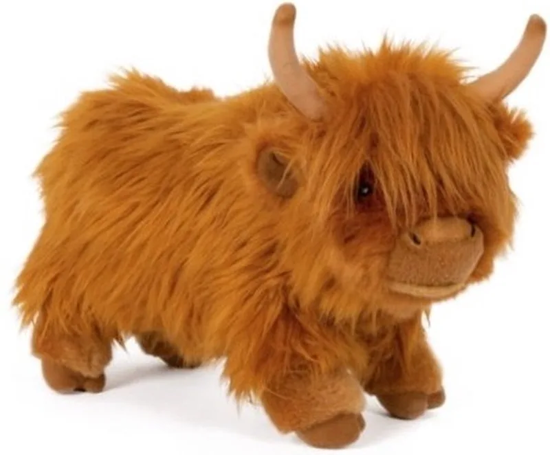 Schotse Hooglander knuffel - 30 cm - pluche - knuffeldier - knuffelbeest - speelgoed de Heunec en Marron – photo produit