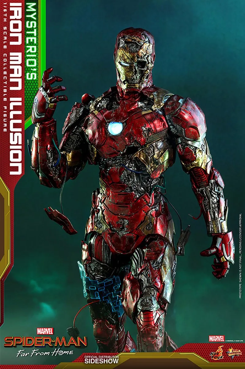 Marvel: Spider-Man Far from Home - Mysterio's Iron Man Illusion 1:6 Scale Figure van Hot Toys in Meerkleurig – productfoto