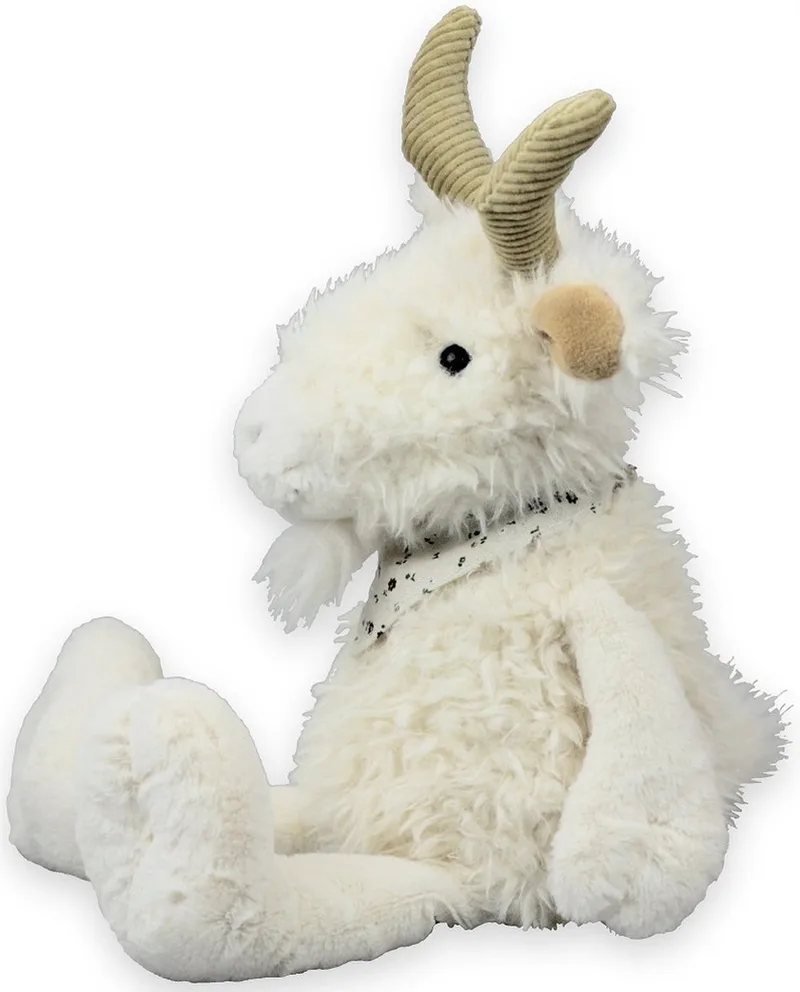 Imware geiten Knuffel - zittend - 19 cm - geit knuffeldier - pluche från Inware i Vit – produktbild