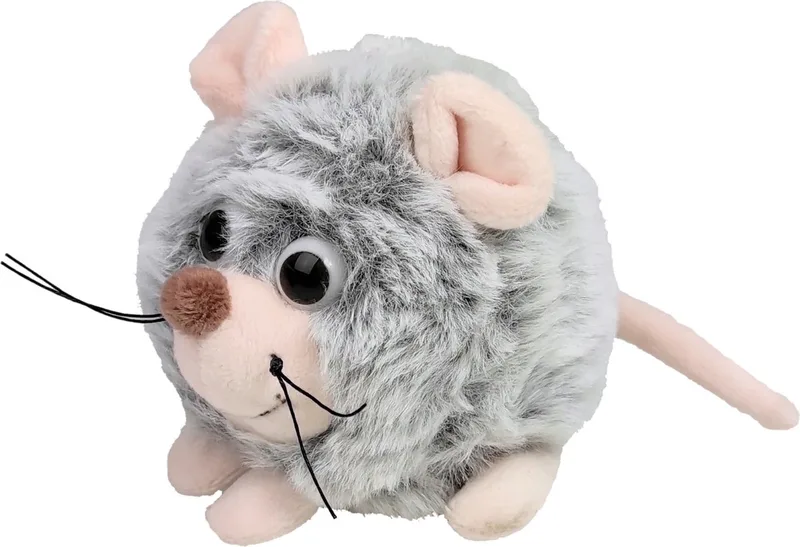 Imware Muizen knuffel - 9 cm - muis knuffeldier - pluche från Inware i Grå – produktbild