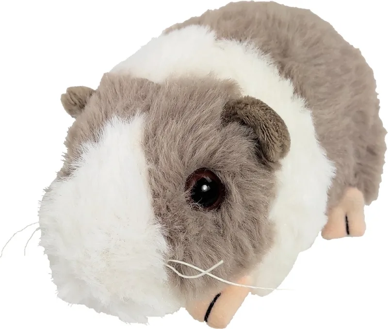 pluche cavia knuffeldier - grijs/wit - staand - 15 cm från Inware i Grå – produktbild