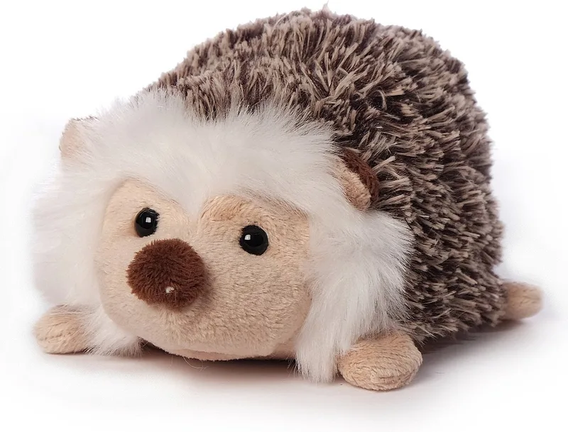 pluche egel knuffeldier - 14 cm - Dieren knuffels fra Inware i Brun – produktbillede