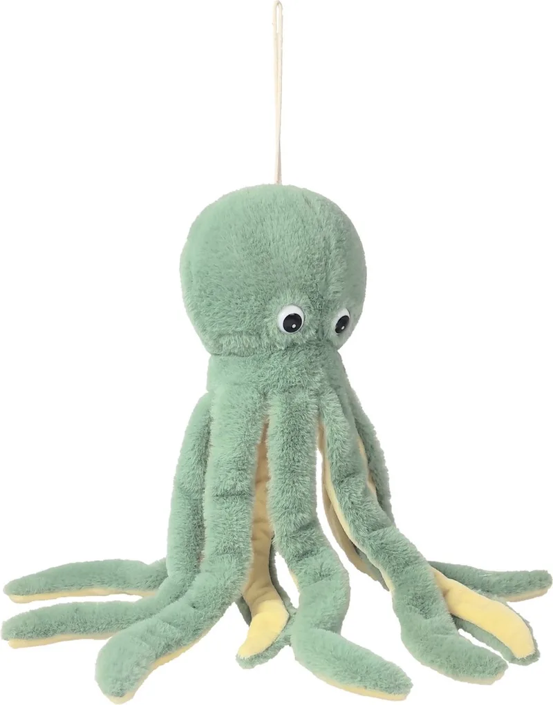 pluche inktvis/octopus knuffeldier - zwemmend - 36 cm by Inware in Green – product photo