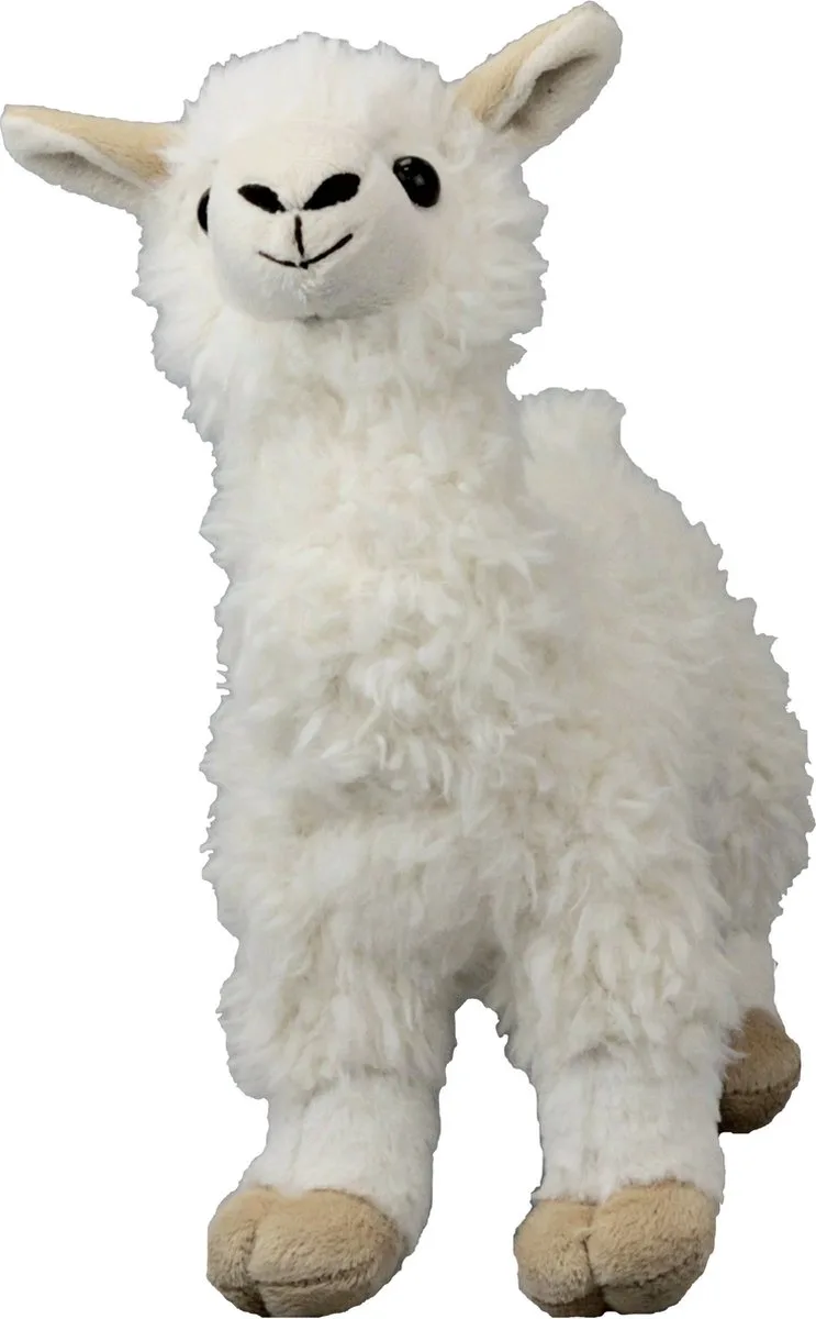 pluche lama knuffeldier - lopend - 24 cm - Dieren knuffels by Inware in White – product photo