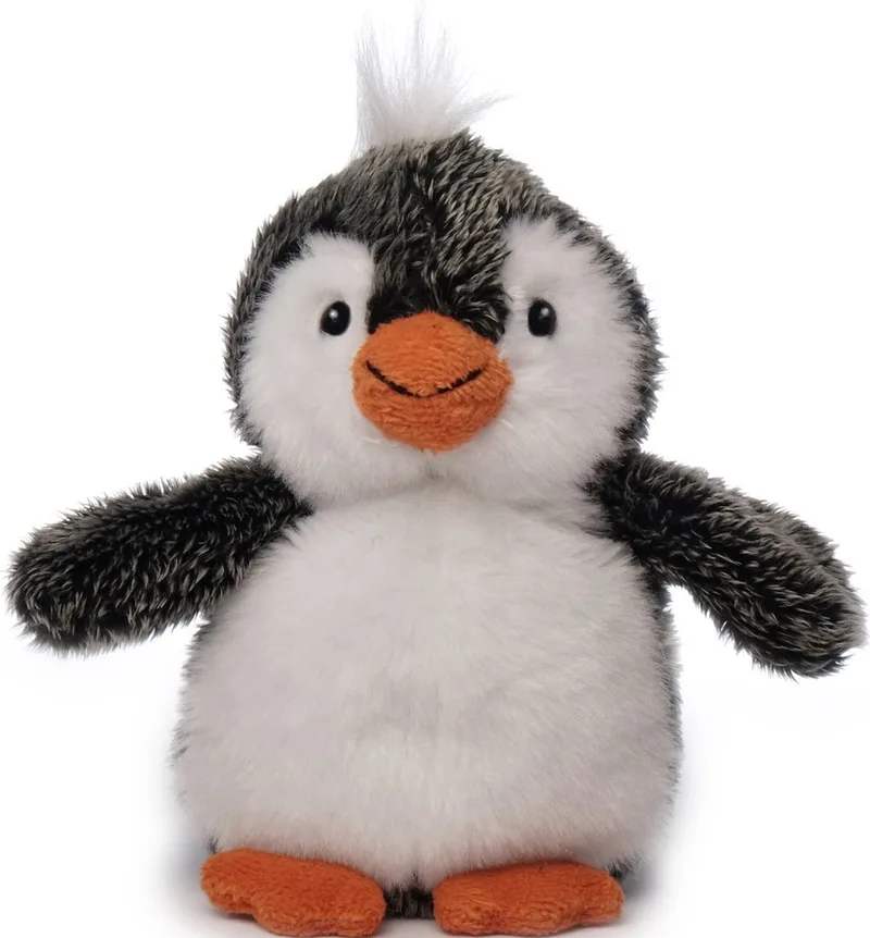 pluche pinguin knuffeldier - grijs/wit - staand - 13 cm by Inware in Grey – product photo