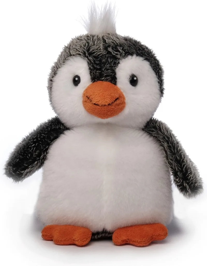 pluche pinguin knuffeldier - grijs/wit - staand - 16 cm by Inware in Grey – product photo