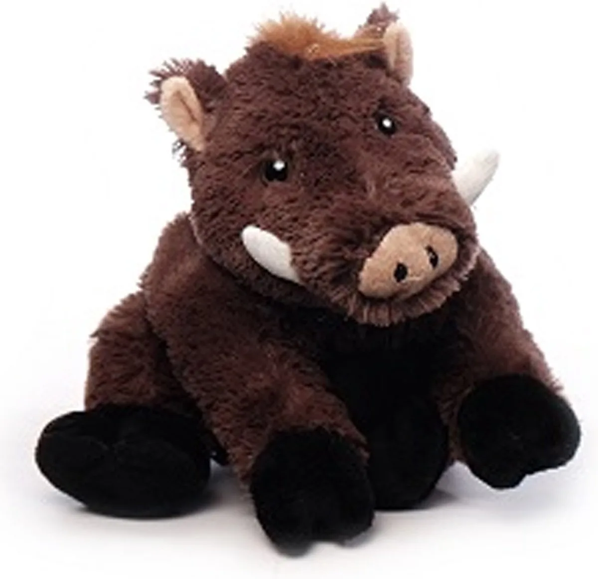pluche wild zwijn knuffeldier - staand - 25 cm - Dieren knuffels by Inware in Brown – product photo