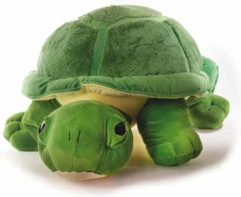 schildpad knuffel - staand - 53 cm - pluche knuffeldier by Inware in Green – product photo