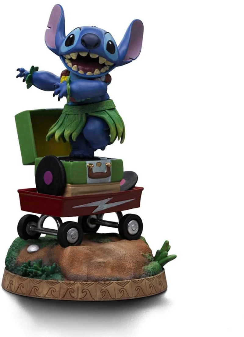 Art Scale 1/10 - Disney Classics - Stitch Hula Hula Statue 17cm van Iron Studios in Meerkleurig – productfoto