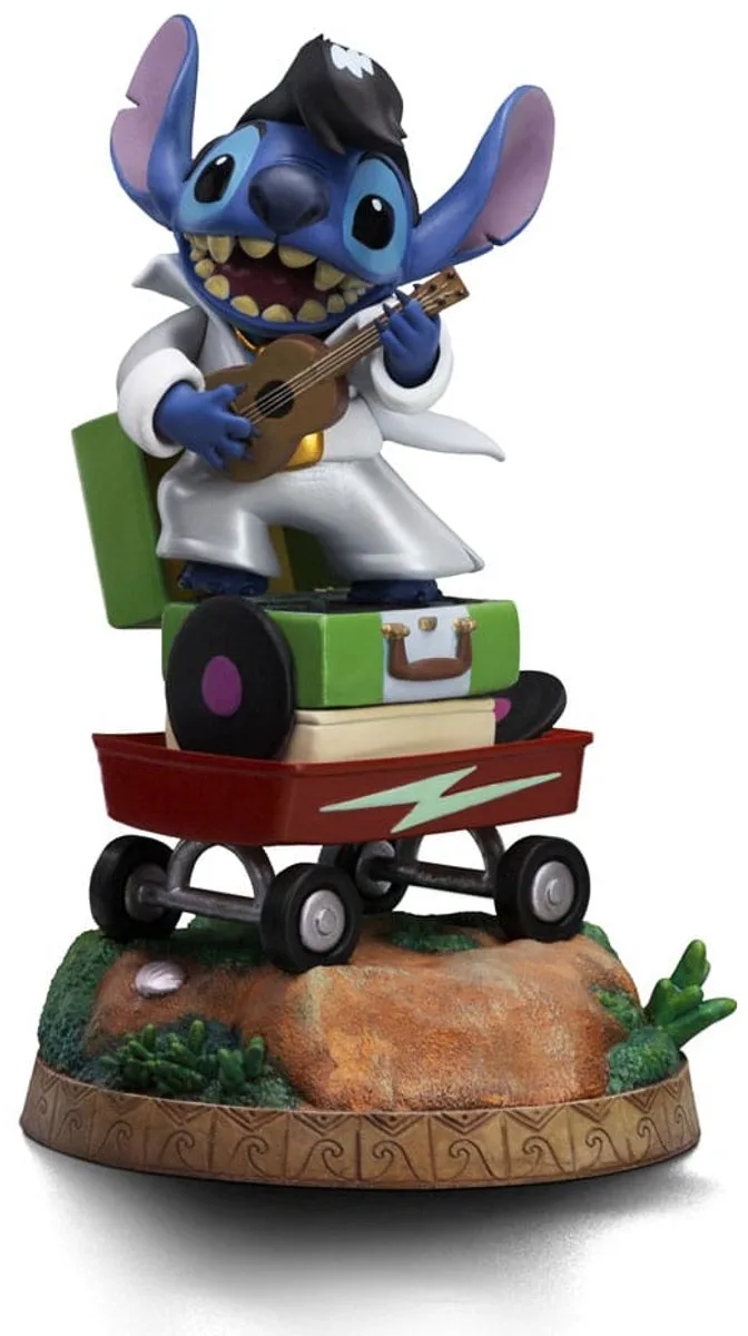 Art Scale 1/10 - Disney Classics - Stitch King of Rock Statue 17cm van Iron Studios in Meerkleurig – productfoto