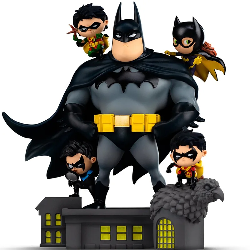 DC Comics - Animated Icons Deluxe Figuur - Batman Family van Iron Studios in Meerkleurig – productfoto